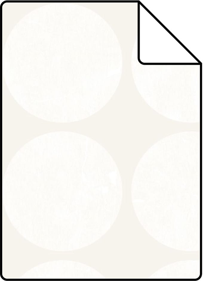 Proefstaal Origin Wallcoverings behang grote verweerde bollen roomwit - 26,5 x 21 cm - 347606-S