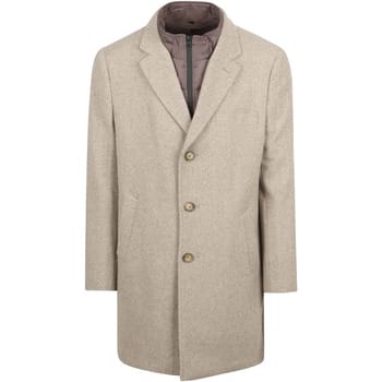 Suitable Coat Wol Twill Sand - Maat 46 - Heren - Mantels & coats