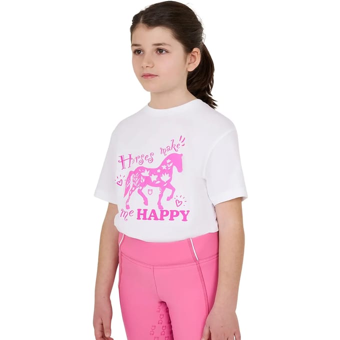 Meisjes-T-shirt Equestro Make Me Happy