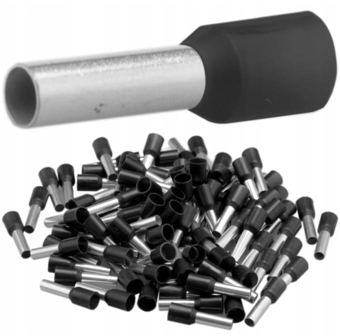 Trytyt – Geïsoleerde Eindhuls – 1,5 mm² – 8 mm – Zwart – 100 stuks