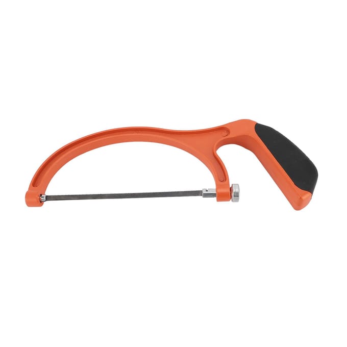 Kinderhandzaagset Multifunctionele Mini-beugelzaag met 5 Zaagbladen voor Hout Plastic Rubber Glas red