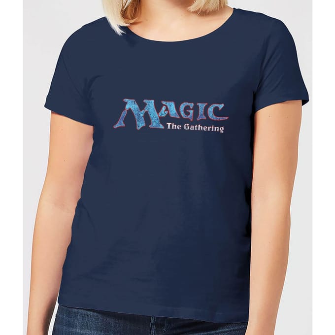 Magic The Gathering 93 Vintage Logo Dames T-shirt - Navy - S