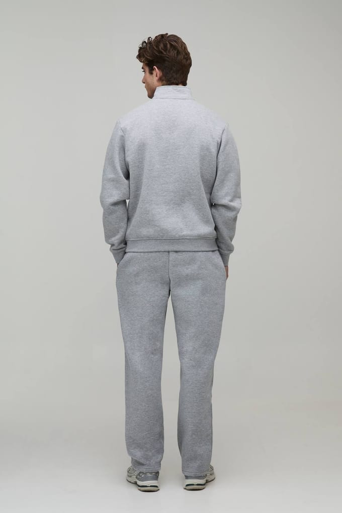 Essential Straight Leg Jogger | Grey Marl | Size Small