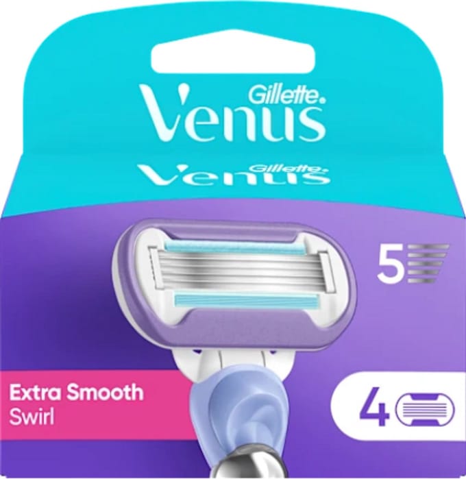 Replacement Shaving Heads Venus Swirl 4 Pieces