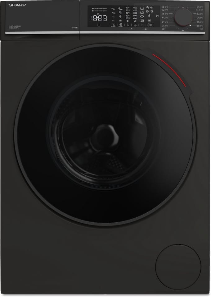 Sharp ES-NFL014CBNA2-CB wasmachine Voorlader 10 kg 1330 RPM Zwart