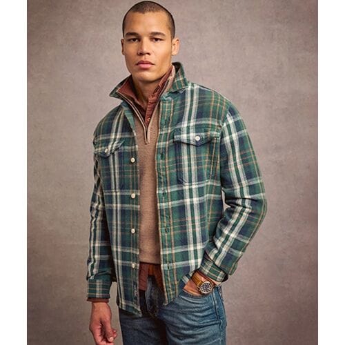 Superdry The Merchant Store - Zwaar Geruit Overhemd Groen Grootte: L