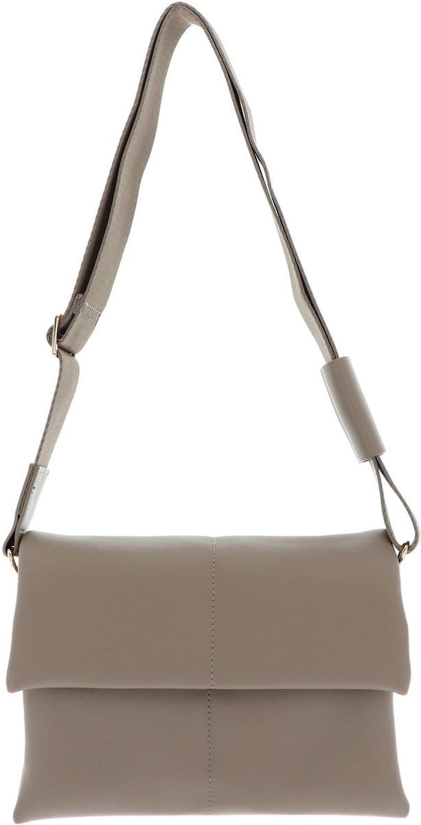 SEIDENFELT MANUFAKTUR Schoudertas Heby Crossbag Light Taupe / Gold