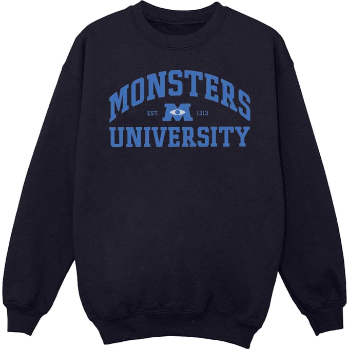Disney Heren Monsters University Logo Sweatshirt (Marineblauw)