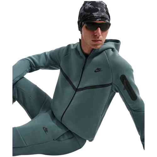 Nike tech fleece full-zip hoodie in de kleur groen.