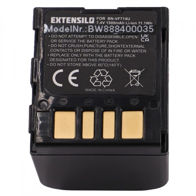 Camera accu compatibel met JVC BN-VF714U / 1500 mAh
