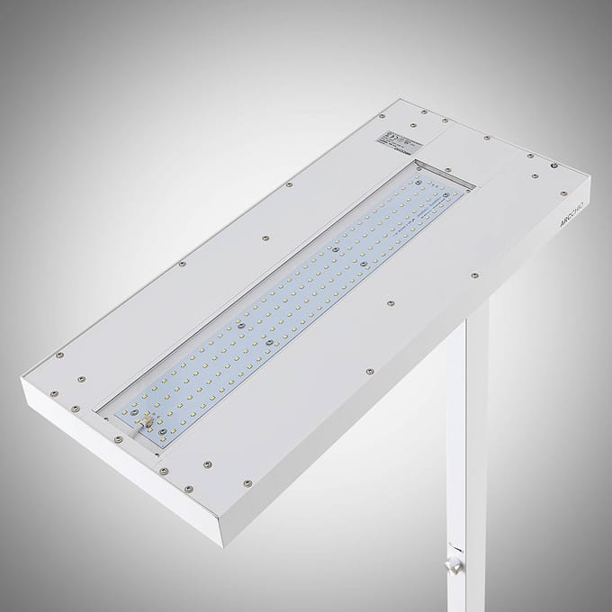 Arcchio LED vloerlamp Logan Pro, wit, sensor, dimbaar