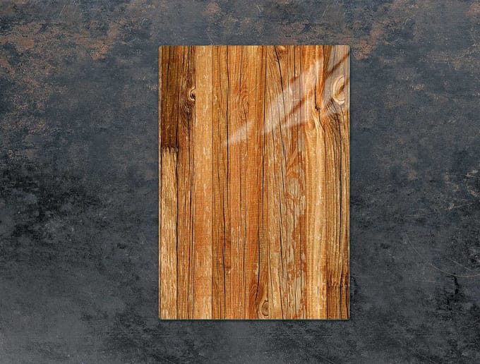 TMK ArtDeko - Snijplank - 35x52 cm - Gehard Glas - Houtprint
