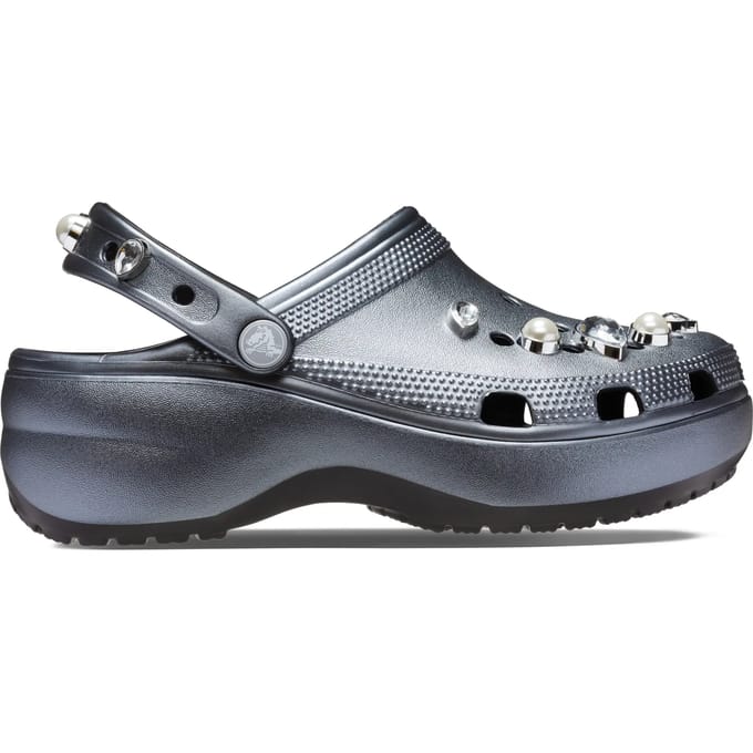Damesklompen Crocs Clsc Platform Crystals Pearls