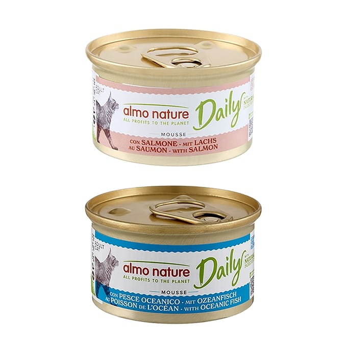 24x85g Mousse met Oceaanvis Almo Nature Daily Menu Kattenvoer