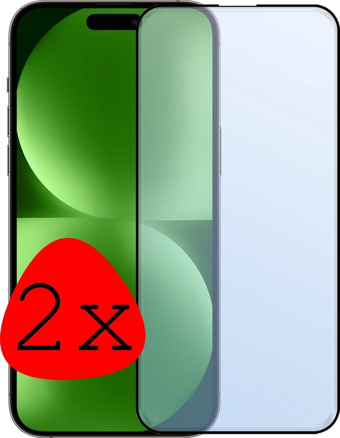 Screenprotector - 2 Stuks Geschikt voor Apple iPhone 15 Plus - Full Cover - Beschermglas - Gehard Glas - Tempered Glass - Screen Protector