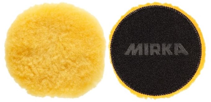 MIRKA LAMSWOL POLIJST PAD GEEL 85MM 10ST