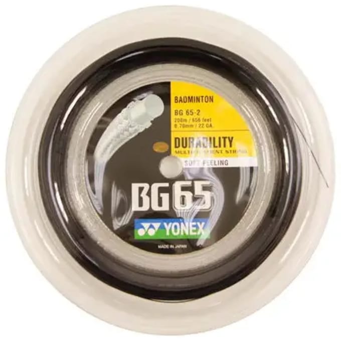 Yonex Bg 65 200 M Badmintonsnaar Geel 0.70 mm