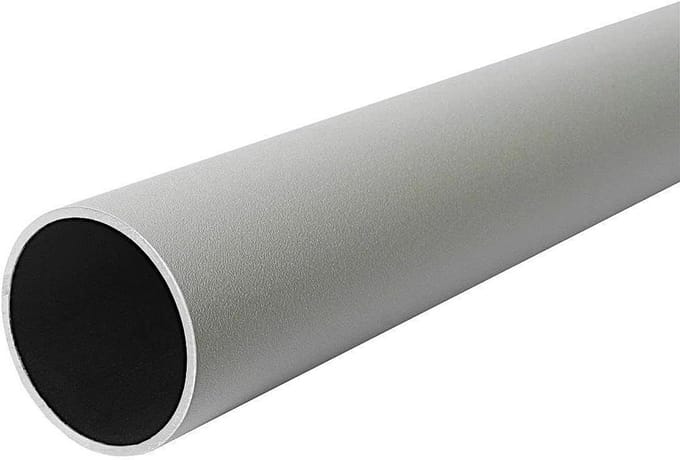 Aluminium Ronde Buis - Metaalprofiel - Frame Constructie - Wit Geanodiseerd - 43mm x 2mm x 2.6m - Wit