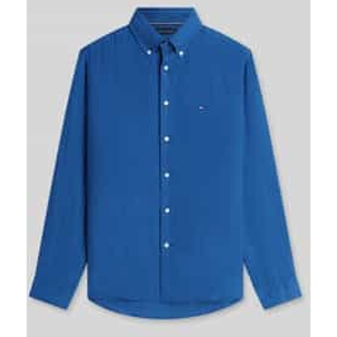 Tommy Hilfiger Overhemd 100% Linnen Blue Jeans  XL