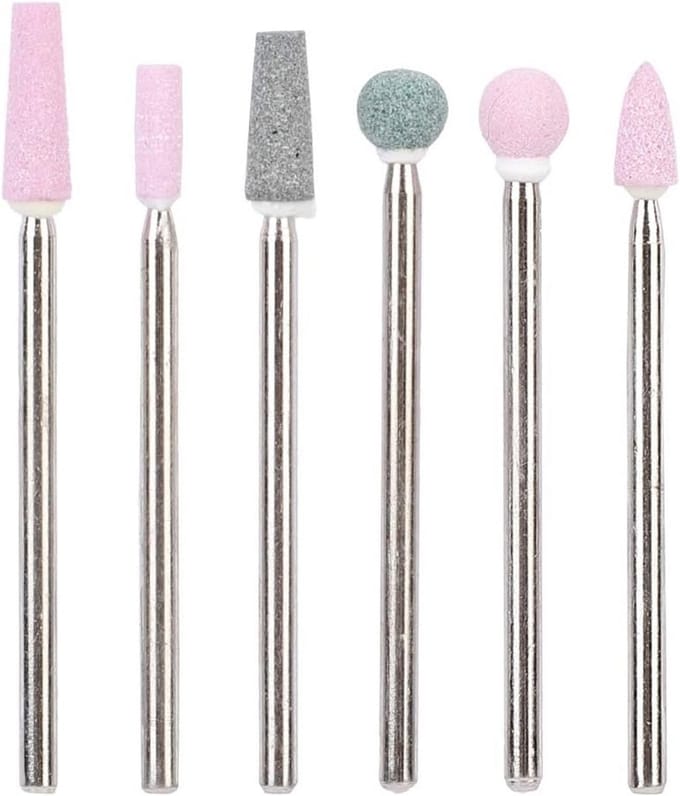 6-delige Set Keramische Nagelboorbits voor Elektrische Nagelfrees - Universeel Gebruik