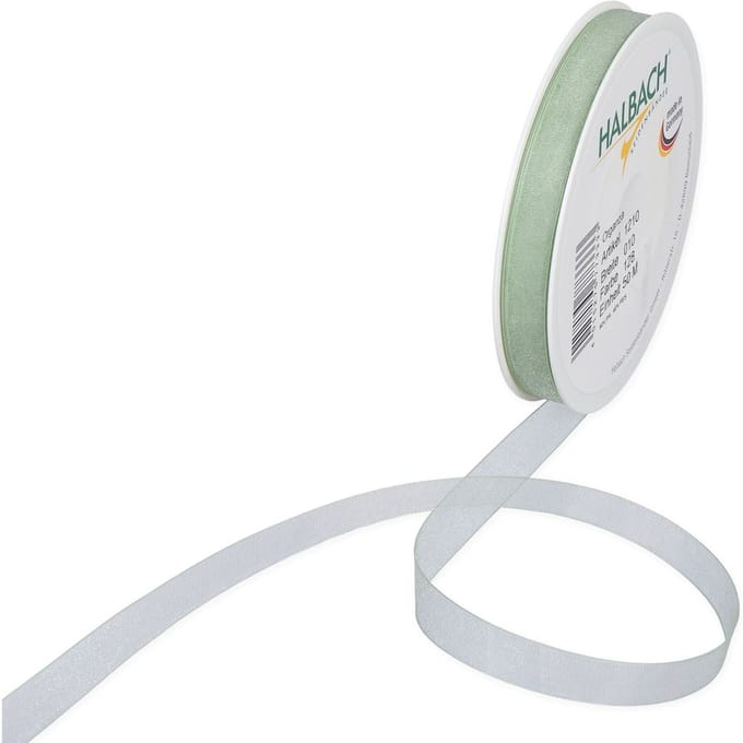 Organza lint, 10 mm - Mint