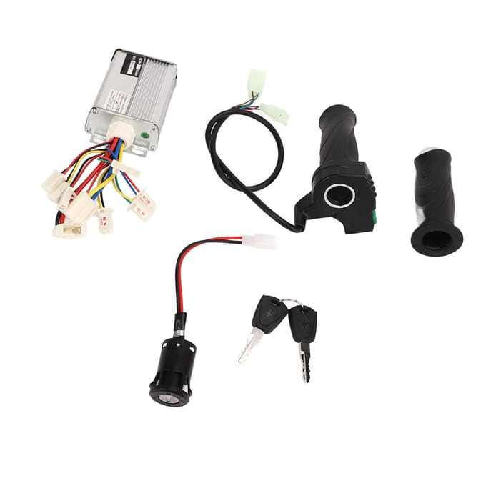 48V 1000W Geborstelde Controller met 4 Snelheden Variabel Gashandvat Elektrisch Deurslot voor Elektrisch white