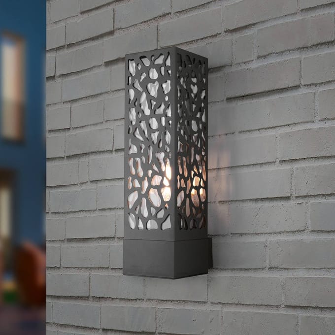 TRIO COOPER - Wandlamp - Antraciet - excl. 1x E27 4 W - Buitenverlichting - IP44