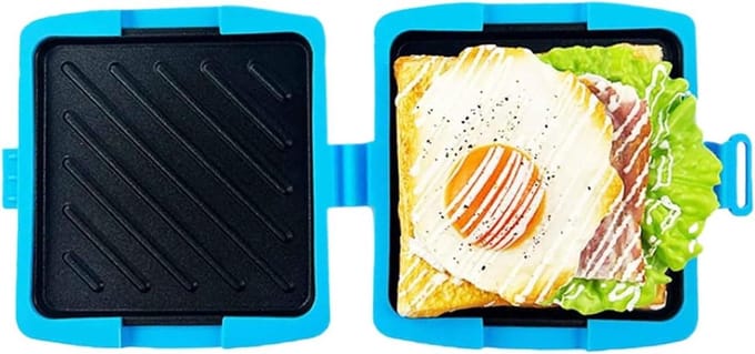 Magnetron Grill Toaster - Sandwich Maker - Snelle Snacks Bereiden - Compact en Lichtgewicht