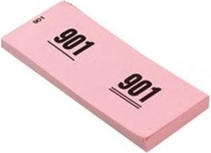 Nummer blokken - 4x stuks - cijfers 1 t/m 1000 - roze - papier - garderobe/loterij nummers