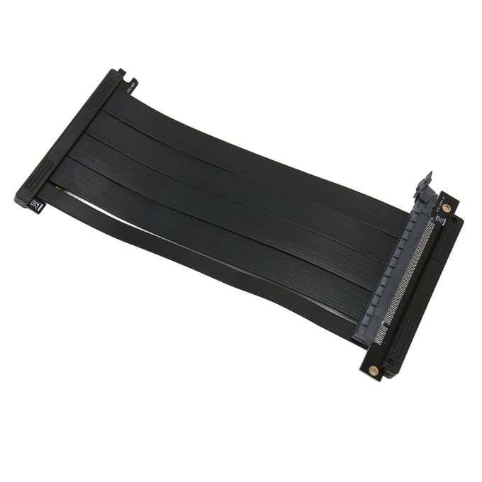 Grafische Kaart Verlengkabel Dubbel Omgekeerd Ultra PCIE4.0 X16 Riser Kabel Afgeschermd Hoge Snelheid black