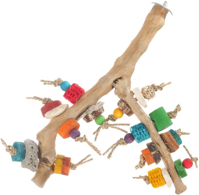 Adori Java Play Perch - Vogelspeelgoed - 43x26x22 cm Multi-Color