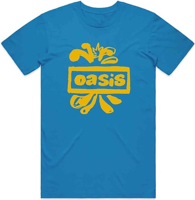 Oasis - Drawn Logo Heren T-shirt - XL - Blauw