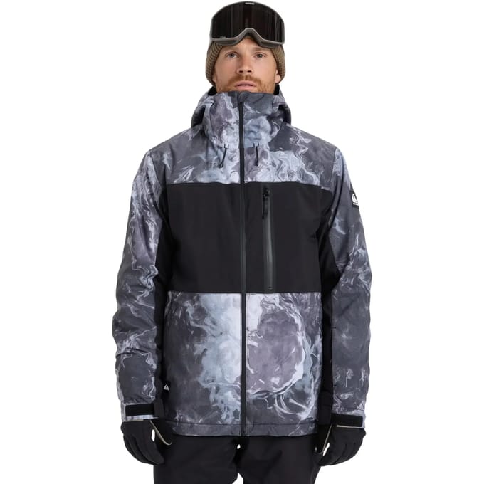 Quiksilver Sycamore Printed Jas Grijs L Man