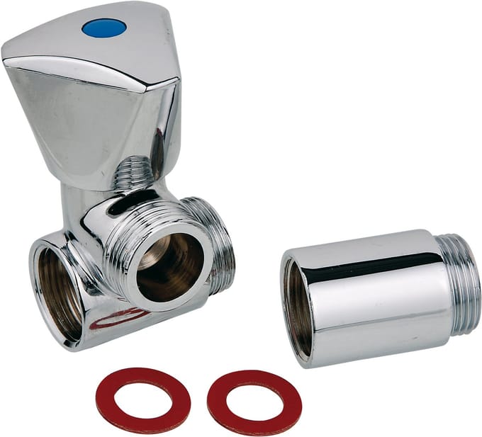 KIRCHHOFF GA Apparaat Aansluitventiel Links, 3/4" - Met Compensatie Voor Wandmontage