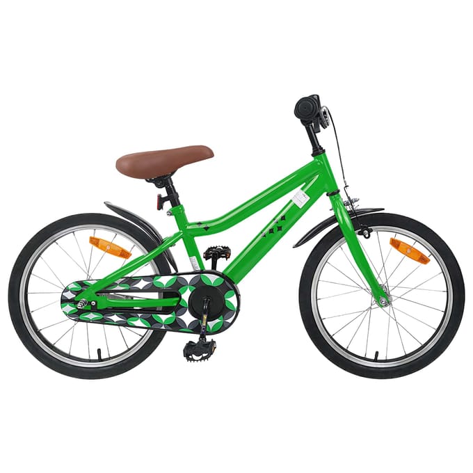 vidaXL - Kinderfiets - 18 - Inch - voor - 5-7 - jaar - oud - Groen