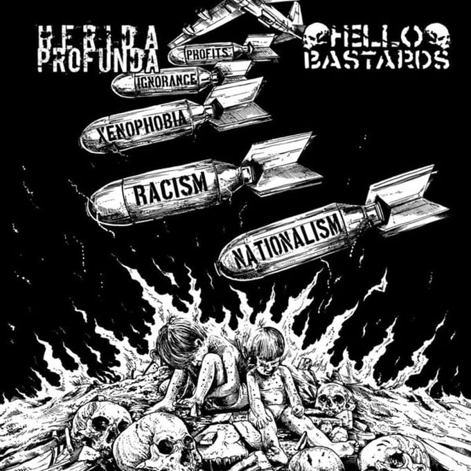 Herida Profunda & Hello Bastards - Split (7" Single)