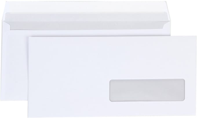 Envelop office 110x220-dl zk vr 100gr | 10 stuks