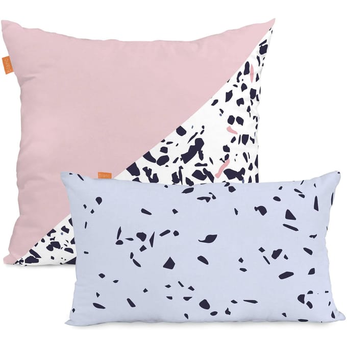 Set van 2 kussenhoezen Terrazzo | Blanc