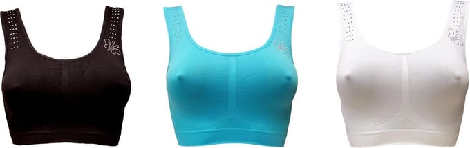 Sweet Angel bh met strass 3pack one size