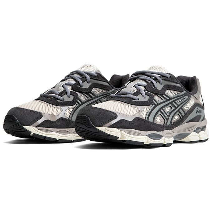 Baskets ASICS Gel NYC Avoine Gris Obsidienne Unisexes Crème 1201A789-250 43.5