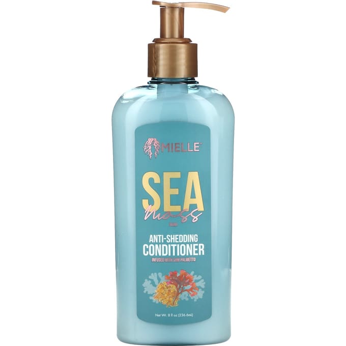 Mielle, Anti-Shedding Conditioner, Sea Moss Blend, 8 fl oz (236.6 ml) white