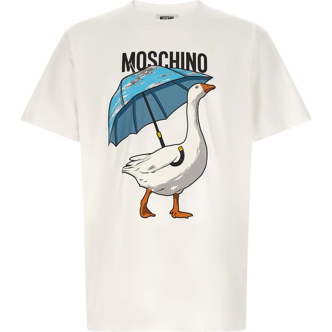 Moschino Witte Katoenen T-Shirt