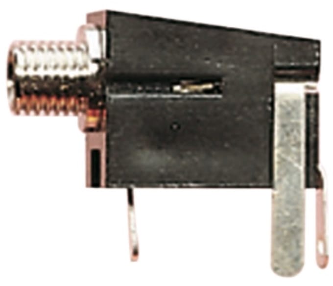 3,5mm Jack (v) inbouw connector - plastic - 3 soldeerpunten / mono