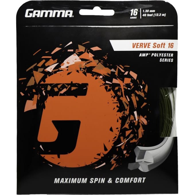 Gamma Verve Soft Set Snaren 12,2m-Zwart,Geel
