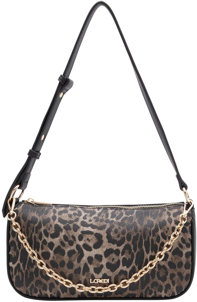 L.CREDI Phaedra Schoudertas 28 cm - Dames - braun-mix