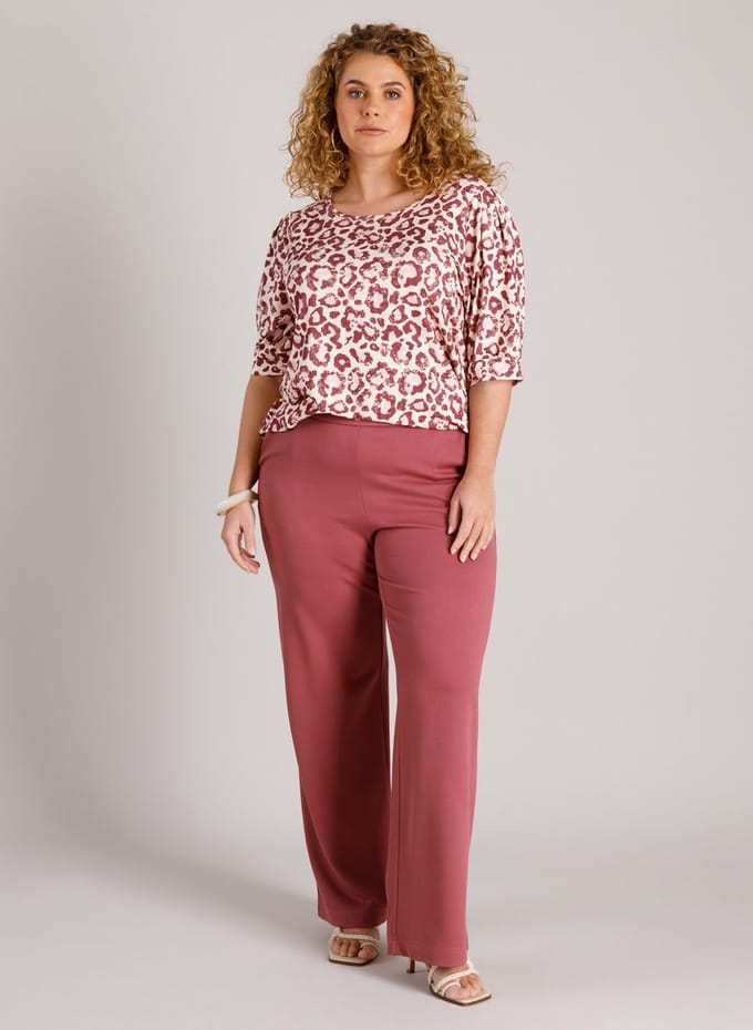 YEST CURVE Nadeche Essential Bottoms - Plum - maat WX-0(44) / L32