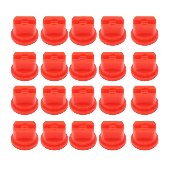 20 Stuks Platte Waaiersproeikop Uniforme Sproeiverdeling 110 Graden Landbouwsproeier Verstuivend red