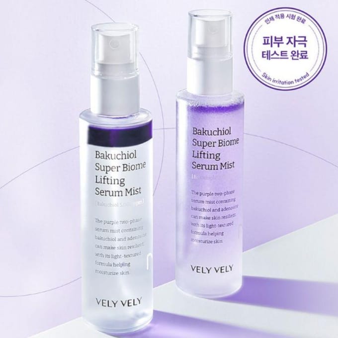 VELY VELY Bakuchiol Super Biome Lifting Serum Mist 100ml white