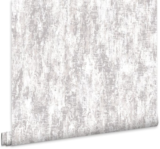 Laura Ashley Whinfell Behang - Glitter - 10mx52cm - Wit