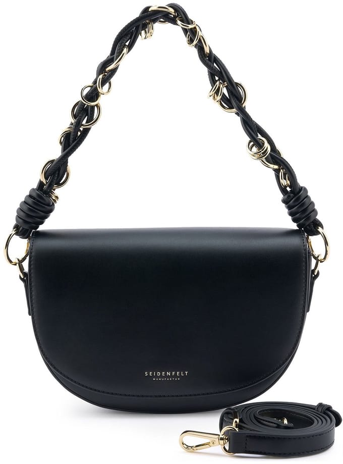 SEIDENFELT MANUFAKTUR schoudertas Sundby Saddle Bag Black zwart